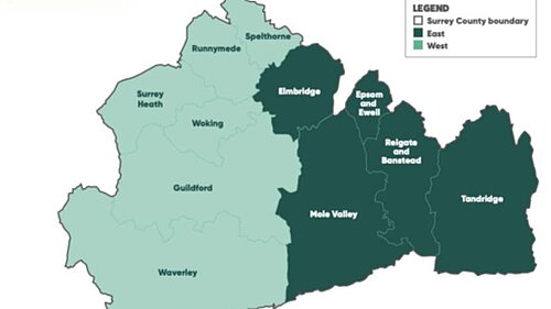 New Surrey Unitary Councils