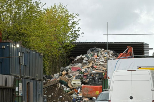 mountain of rubbish