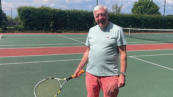 HELPING OUR COMMUNITY Lawrence Penney at tennis club