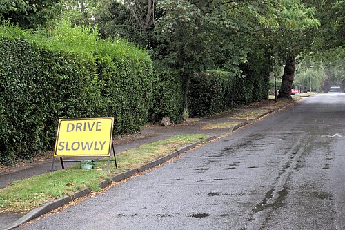 Extra signage installed to reduce speeds